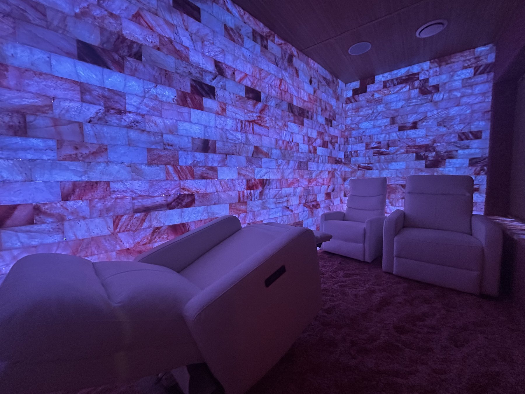 Himalayan salt room at Salt Spa Massage